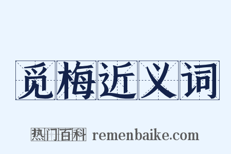 觅梅近义词是什么意思的图片